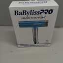 Nano Titanium Professional Nano Light Ionic Dual-Voltage Lightweight Hair Dryer, Portable Travel Professional Styling Tool with Diffuser, Blow Dryer Set for All Hair Types (Blue)