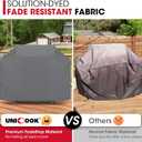 Unicook 65 Inch Grill Cover for Outdoor Grill, Heavy Duty Waterproof BBQ Cover, Fade Resistant Gas Barbecue Protector, Compatible with Weber, Char-Broil, Nexgrill BBQs up to 63" Wide, Gray
