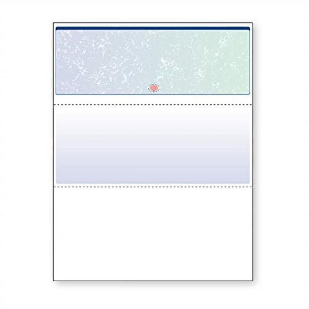 DocuGard Blue/Green Premier Prismatic Top High Security Check Paper  QuickBooks & Laser/Inkjet Printer Compatible  13 Security Features  500 Blank Business Checks (04533)