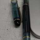 Asvine V126 Vacuum Filling Fountain Pen Gold Plated Fine Point, Transparent Teal Acrylic Pen Gift Case