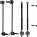 X AUTOHAUX 6 Pcs Front Suspension Kit Inner Outer Tie Rod Ends Sway Bar Link for Buick Regal 2012 for Buick Regal 2014-2017 No.K750660/EV800962/ES800949