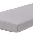 QILLOWAY Indoor/Outdoor Bench Cushion, Thick Upholstery Foam Couch Swing Pads with Ties,48-Inches,Grey., Foam Bench Cushion-48x18