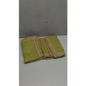 MIULEE Pack of 2 Decorative Linen Pillow Covers Modern Farmhouse Throw Pillow Covers Rustic Burlap Linen Cushion Covers for Sofa Couch Bed Sage Green 18 x 18 inches, 45 x 45 cm