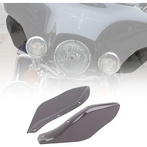 KIWI MASTER Fairing Air Deflectors for 1996-2013 Harley Touring Electra/Street/Tri Glide Accessories Side Wings Windshield Side Cover Shield, Dark Smoke, Pair