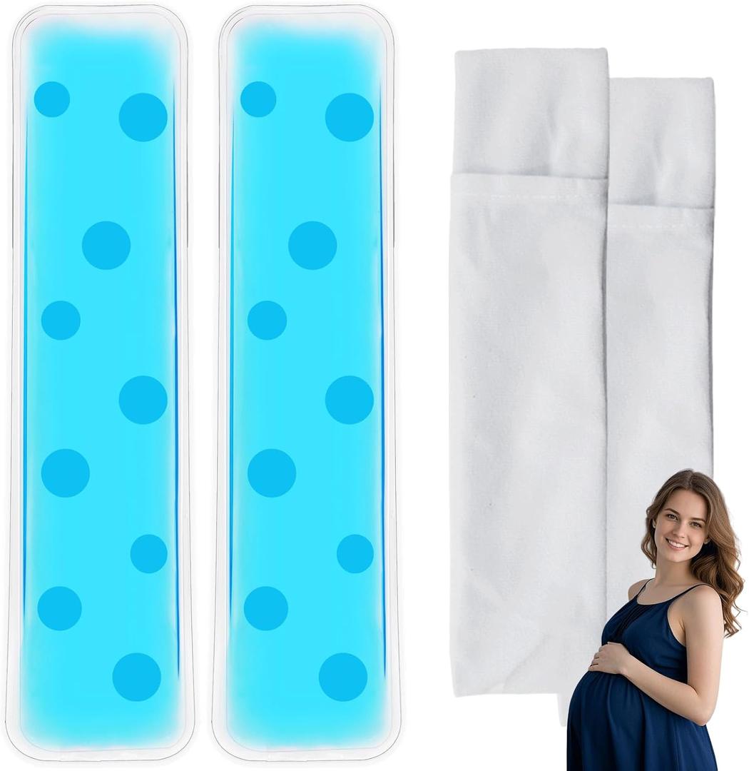 Perineal Cooling Pad, Hot and Cold Pads for Postpartum, Perineal Ice Pack, Instant Cold Therapy Packs, Gel Bead Ice Pack, Reusable Ice Packs, Instant Cooling Relieves Pain (Blue-Circle)