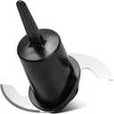 Chopping Blade DLC-2ACBN Repalcement for Cuisinart Mini Prep Plus Blade, Food Processor Blade Compatible with DLC-2A Cuisinart Mini Prep Plus Food Processor 3 Cup, Black, 1 PCS