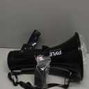 PYLE-PRO 50W Megaphone Speaker PA Bullhorn, Black Aux Input, Adjustable Volume, Siren, 35mm Aux Input, Ideal for Sports Events & Emergency Drills- PMP53IN
