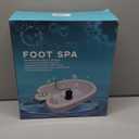 Ionic Foot Bath Detox Machine - Suitable for Home Use, Home Salon-Level Spa Detox Machine, Healthy Detoxification, with Foot Bath, Array * 2, Liner (Large, White)