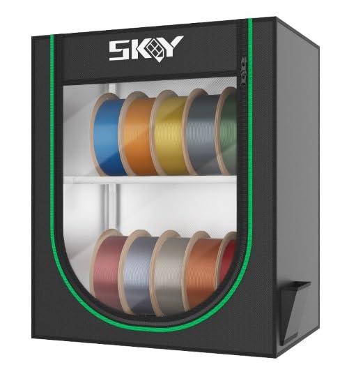 3D Printer 10 roll Pack Storage Box, 3D Printing Filament Storage Rack Dustproof and Waterproof Box for Storage and Easy to Store