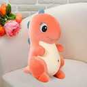 NILISWIEST Dinosaur Plush Pillows, Soft and Cuddly Dinosaur PlushtPillow, Suitable for Everyone Who Likes Dinosaurs (Red Triceratops) (Red Tyrannosaurus)
