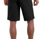 NATUVENIX Mens Golf Shorts 9" Casual Work Shorts Stretch Mens Dress Flat Front Shorts Lightweight Summer with 5 Pockets (L)