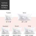 FAUNNA 600TC 100% Cotton Pillow Protectors, Queen Size (20x30), 2 Pack, Oeko-TEX Certified, Hotel Grade Pillow Cover with Silent Zipper, Zip Up Pillow Cases, White