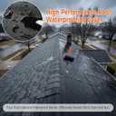 50mil EPDM Waterproofing Membrane for Roof Underlayment 16.5ft X 40in - Self-Adhesive Rubber Roofing Materials Heavy Duty Peel and Seal Roofing Roll for Patio, Rv, Metal Roof (Textured Surface)