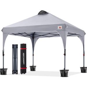 ABCCANOPY Outdoor Pop up Canopy Tent 8x8 Camping Sun Shelter-Series, Gray