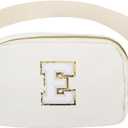 Birthday Gifts Personalized Graduation Gifts for 4 5 6 7 8 9 10 11 12 13 14 Year old Girls Teen Sister Kid Initial Letter Fanny Pack Trendy Stuff, White, Letter E