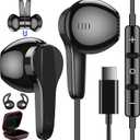 USB C Headphones for Samsung S25 Ultra S24 S23 Fe S22+, Type C Earphones with Microphone HiFi Stereo Volume Control Magnetic in Ear Wired Earbud for iPhone 17 Air 16 15 Pro Max Plus/Galaxy S26 Flip 7