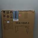 4ft Folding Table with Adjustable Height, 3-Level Foldable Table with HDPE Top & Steel Legs, Portable 4 Foot Folding Table for Picnic, Party, Craft, Indoor Outdoor Use, Black