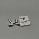 Hicarer 5 Pcs 3/8-24 X 1-1/8" Coupling Nuts 3/8-24 x 1-1/8" Hex Coupling Nut with Zinc Plate Threaded Rod Connector
