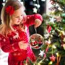 2 x Merry Chrithmith - Santa Funny Boxing - Christmas Ornaments - Christmas Decorations - 3.6 in Acrylic - Funny Gag Gifts - White Elephant - Stocking Stuffers