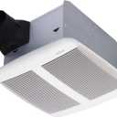 Broan-NuTone SPK110 Bluetooth Speaker Ventilation Fan, ENERGY STAR Certified, 110 CFM, 1.0 Sones, White, Standard