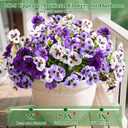 Waipfaru 20 Bundles Artificial Pansy Flowers for Outdoor, UV Resistant Faux Silk Flowers for Outdoor Planters Front Door Porch Yard Patio Window Box Home Decor (White, Purple, Light Purple)