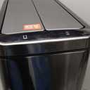 Rubbermaid Elite Stainless Steel Slim Sensor Trash Can 12-Gallon Batteries Included Charcoal Wastebasket for Home/Kitchen/Hotel/Lobby/Office 11.8G