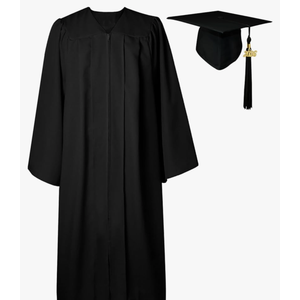 GraduatePro Matte Graduation Cap and Gown Class of 2026 Set Bulk with Tassel for High School & College 12 Colors, Size 51"