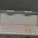 LeadsaiL Pink Wireless Keyboard and Mouse Combo, Full-Sized Ergonomic Computer Keyboard, 2.4GHz Cordless Keyboard Silent Mouse Set with 2-in-1 USB Receiver, 12 FN Shortcuts for Windows Laptop, PC/Mac