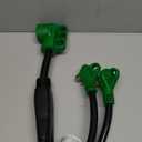 RVGUARD RV Y Adapter Cord with Handle Two 30 Amp TT-30 Male Plug to  Amp  Female, Green
