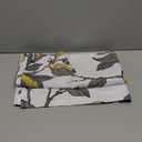 jinchan Gray Blackout Valance Floral Curtain for Kitchen Living Room Vintage Country Farmhouse Valance Damask Medallion Printed Window Treatment Rod Pocket 1 Panel 16 Inch Grey