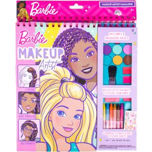 Barbie Makeup Artist Magazine by Horizon Group USA, Create Your Own Hair & Makeup Looks Using 130+ Stencils, 180+ Stickers, Crayons, Pretend Makeup & More