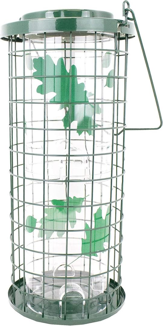 Perky-Pet Squirrel Stumper Wild Bird Feeder - Keep Squirrels Out - 8 Feeding Ports for Wild Birds - 3 lb Wild Bird Seed Capacity - 114G, Green - Decor for Outdoors