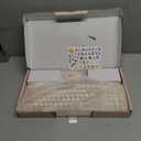 Links9+ Wireless Keyboard and Mouse Combo, Full-Size Retro Typewriter Keyboard Style, 2.4GHz USB Receiver, Plug-and-Play, Keyboard Mouse Set for Computer, Laptop, Windows, Mac, and PC (Milk Tea)