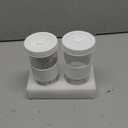 2 Pack Reusable Boba Cup,24Oz Wide Mouth Smoothie Cup,mason Jar Glass Cups with Lids and Straws,Bubble/Boba Tea Cups,Ice Coffee Tumbler 2 colored straws 1 sponge brush(White)