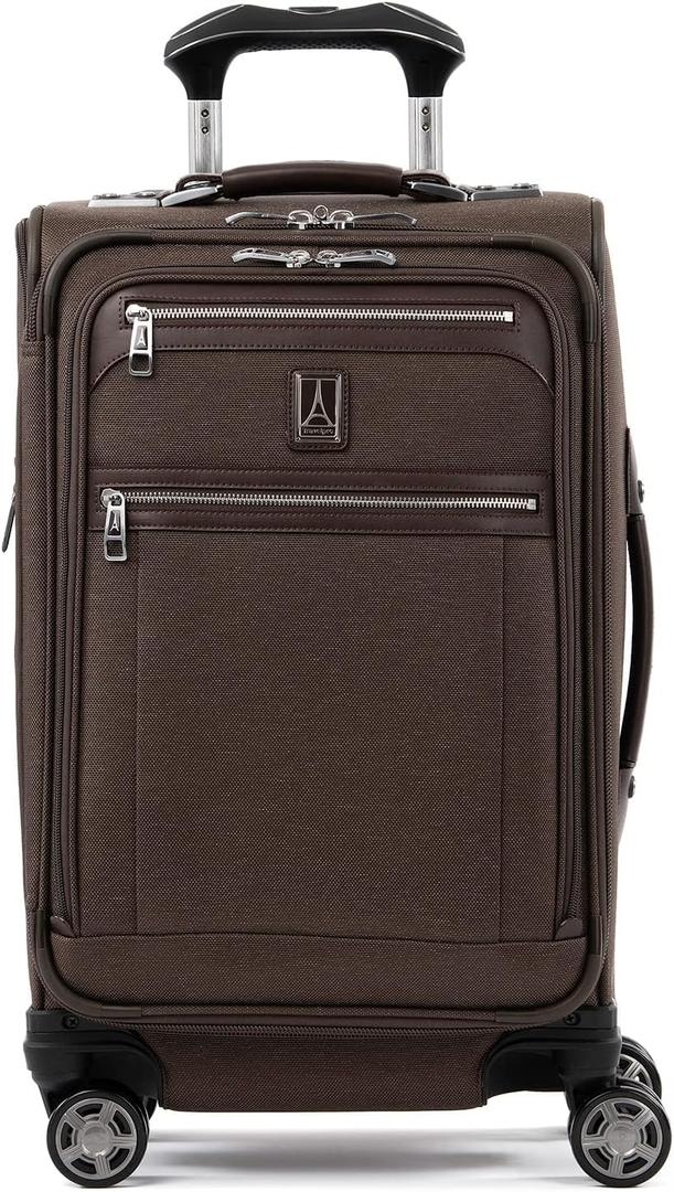 Travelpro Platinum Elite Carry-On Luggage Spinner, Espresso, 21-Inch