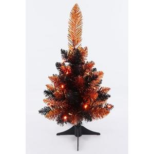 Tabletop Christmas Tree Mini Small 18 inches Christmas Trees Artificial Classic Tinsel Feather Tree Tabletop Christmas Decor Halloween Collection, Pack of 3
