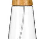 Full Circle Bottle Service-Refillable Glass Spray Bottle for Cleaning -Versatile Stream & Mist Options, Bamboo, Silicone Boot- Ideal for Non-Toxic Solutions & Plant Care, 16oz, Gray