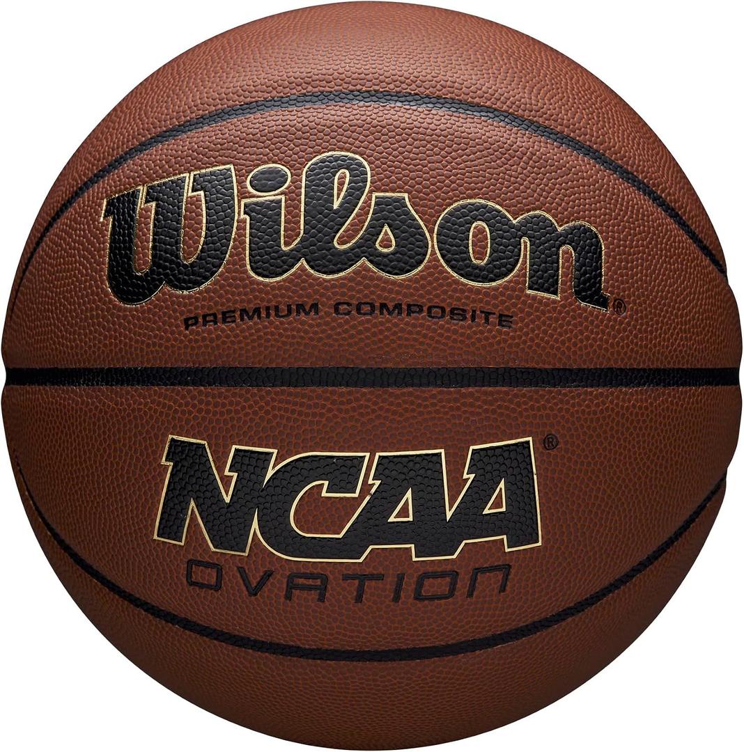 WILSON NCAA Ovation Basketball - Brown, Size 6-28.5"