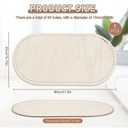 10mm Hole Moses Basket Base for Crochet, HSSZXFR Oval Shape Large Moses Basket Wooden Base, for DIY Crochet Knitting Weaving Crafts Home Decoration (80x40x0.5cm(31.5”x15.7”x0.2”))