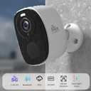 Rraycom 4PC 2.4G/5GHz Security Cameras Wireless Outdoor,2K Battery Home Security Camera with AI Detection,Siren, WiFi Home Indoor Camera, Color Night Vision,2-Way Talk,IP65, Cloud/SD, Works w/Alexa