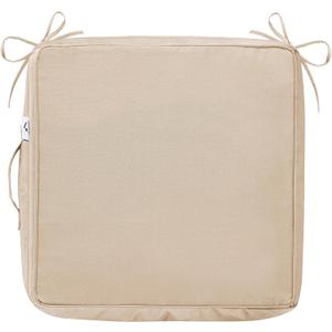 IPYNBAP 19x19x3 Inch Outdoor Chair Cushion Cover Set of 4, Water-Resistant & Fade-Resistant Patio Seat Cushion Cover, Replacement Cushion Covers for Chairs with Handle and Ties, 4 Pack, Beige