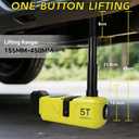 Cordless Electric Car Jack Kit for Dewalt 20V Battery, Cordless Remote Control 5 Ton Hydraulic Car Jack with LED Light for Sedan, SUV,MPV,Truck (No Battery)