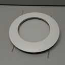 NICOR Lighting 6 inch White Recessed Shower Trim with Albalite Lens (17505)