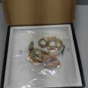 New DIY Mini Gold Grames Silhouette Box, Upgrade Shadow Box Frame Kit with Gold Miniature Museum & Figurines, Celebrate Your Unique Memories in Style, for Anniversary, Wedding, Birthday & Home Decor