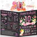 10th Birthday Card,3D Pop Up Funny 10th Birthday Decorations for Girls Granddaughter Sister,Happy 10 Year Old Birthday Gift for Daughter,Great 10 Year Old Gifts Idea for Her,Jumbo Rose Glod In 2016