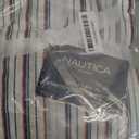 Nautica - Twin/Twin XL Sheet Set, Deep Pocket Fitted Sheet and Pillowcase Set, Double Layer Elastic, Ideal Dorm Essentials (Avery Stripe Navy, Twin/Twin XL)