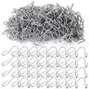 ZENFUN 250 Pcs T-Post Wire Clip Galvanized Steel Fence Clips, Convenient Pre-Cut Wire Ties, Rust Resistant T Post Fence Clips for Securing Wire Garden Farm Highway Sport Fences