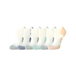 Amazon Essentials Women's Performance Cushioned Breathable Athletic No-Show Sports Socks, 6 Pairs, White, 8-12
