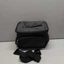 FlowFly Insulated Reusable Lunch Bag Adult Large Lunch Box for Women and Men with Adjustable Shoulder Strap,Front Zipper Pocket and Dual Large Mesh Side Pockets,Dot