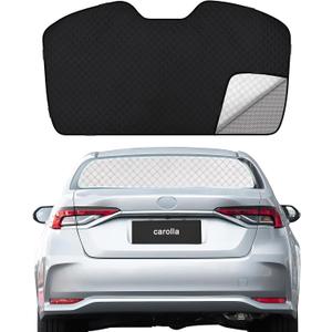 ZATOOTO Rear Windshield Sunshade for 2019-2024 Toyota Corolla Back Window Sun Shade Double Layer Design for Sunshade and Privacy Sun Blocker Rear Window Shade(Exclusively for Sedan Version)